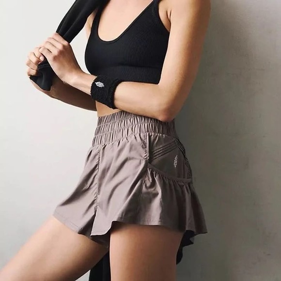 FREE PEOPLE Get Your Flirt On Shorts Violet Umber XS - Picture 1 of 11